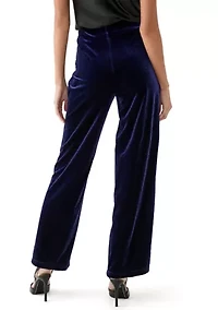 Petite Wide Leg Knit Pants