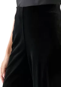 Petite Wide Leg Knit Pants