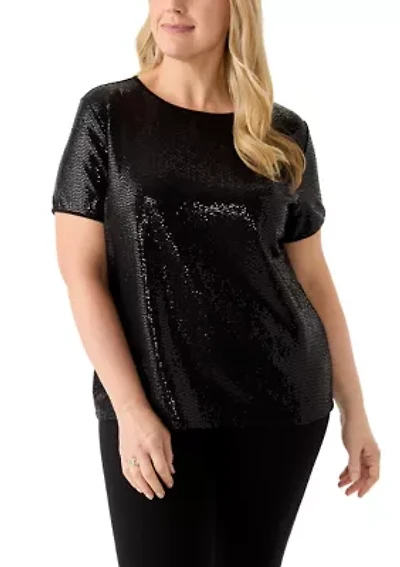 Plus Duster Shine Dot Top
