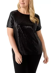 Plus Duster Shine Dot Top
