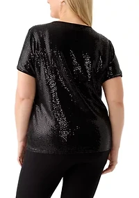 Plus Duster Shine Dot Top