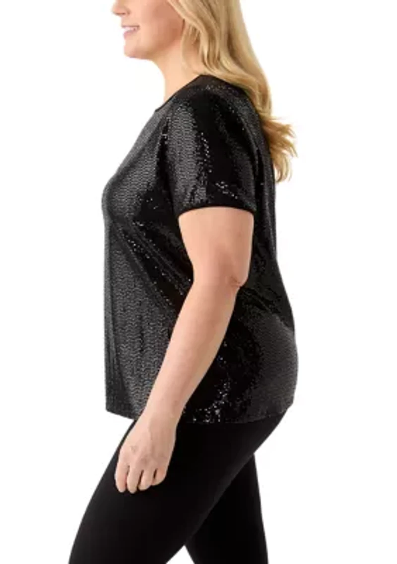 Plus Duster Shine Dot Top