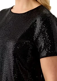 Plus Duster Shine Dot Top