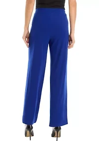 Petite Wide Leg Knit Pants