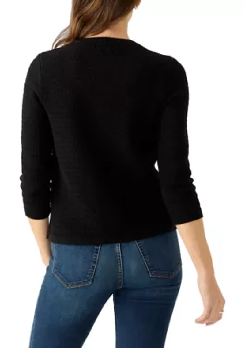 Petite Stitched Cardigan