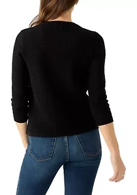 Petite Stitched Cardigan