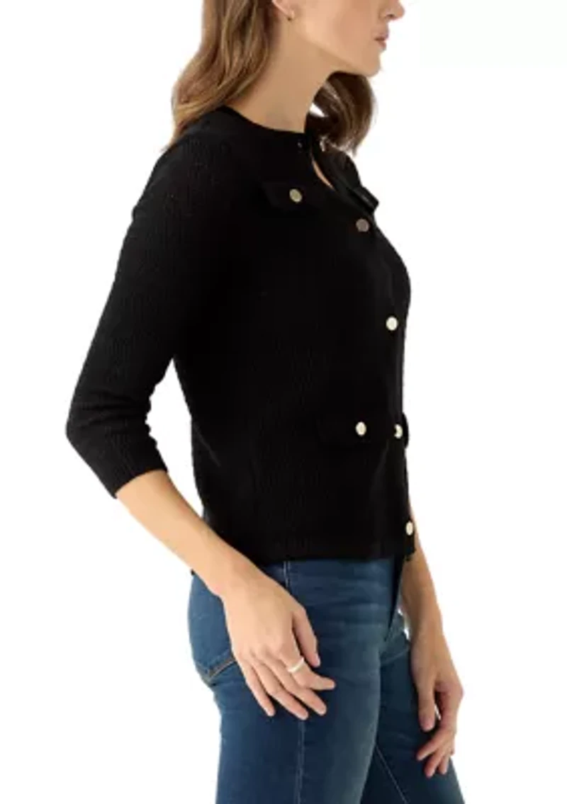 Petite Stitched Cardigan
