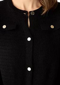 Petite Stitched Cardigan
