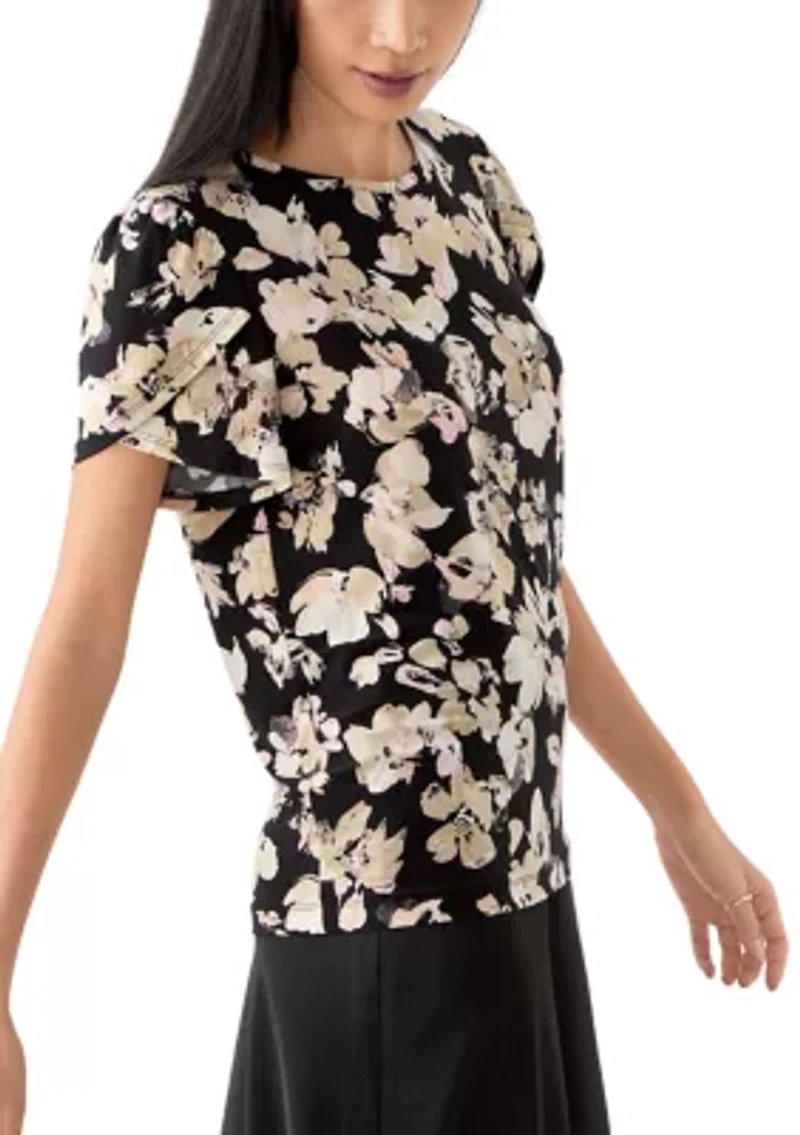 Petite Tulip Sleeve Top
