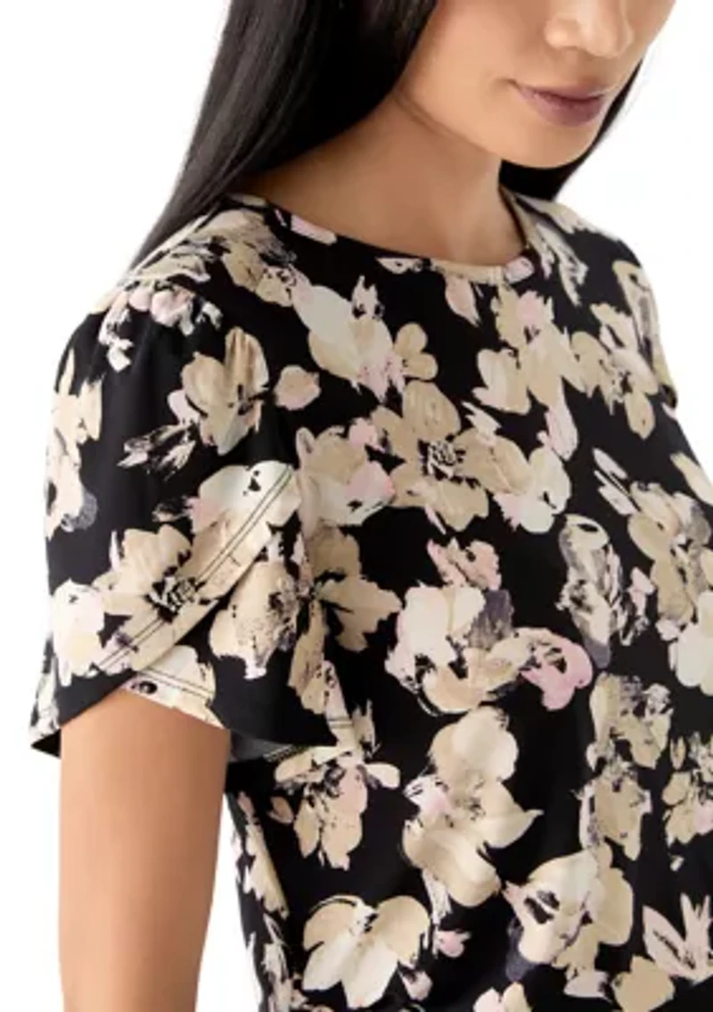 Petite Tulip Sleeve Top