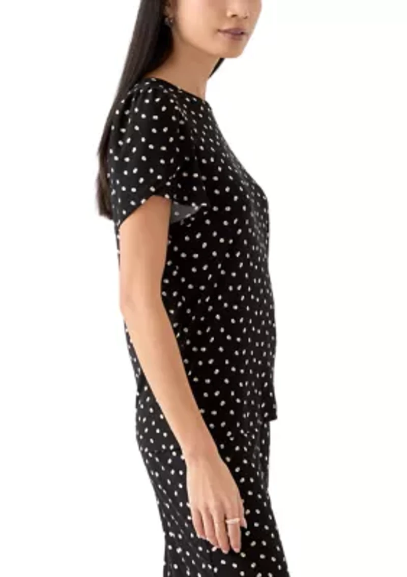 Petite Tulip Sleeve Top