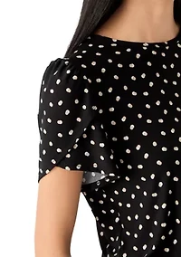 Petite Tulip Sleeve Top
