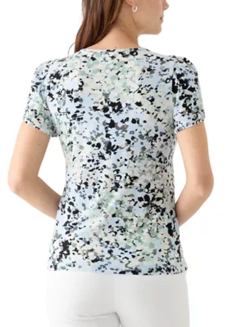 Petite  Printed Top