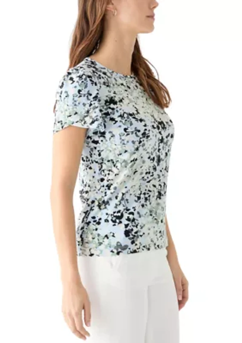 Petite  Printed Top