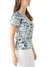 Petite  Printed Top
