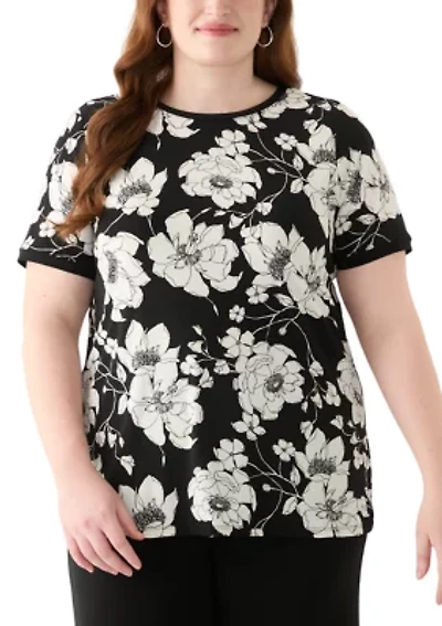 Plus Printed Short Sleeve T-Shirt