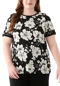 Plus Printed Short Sleeve T-Shirt
