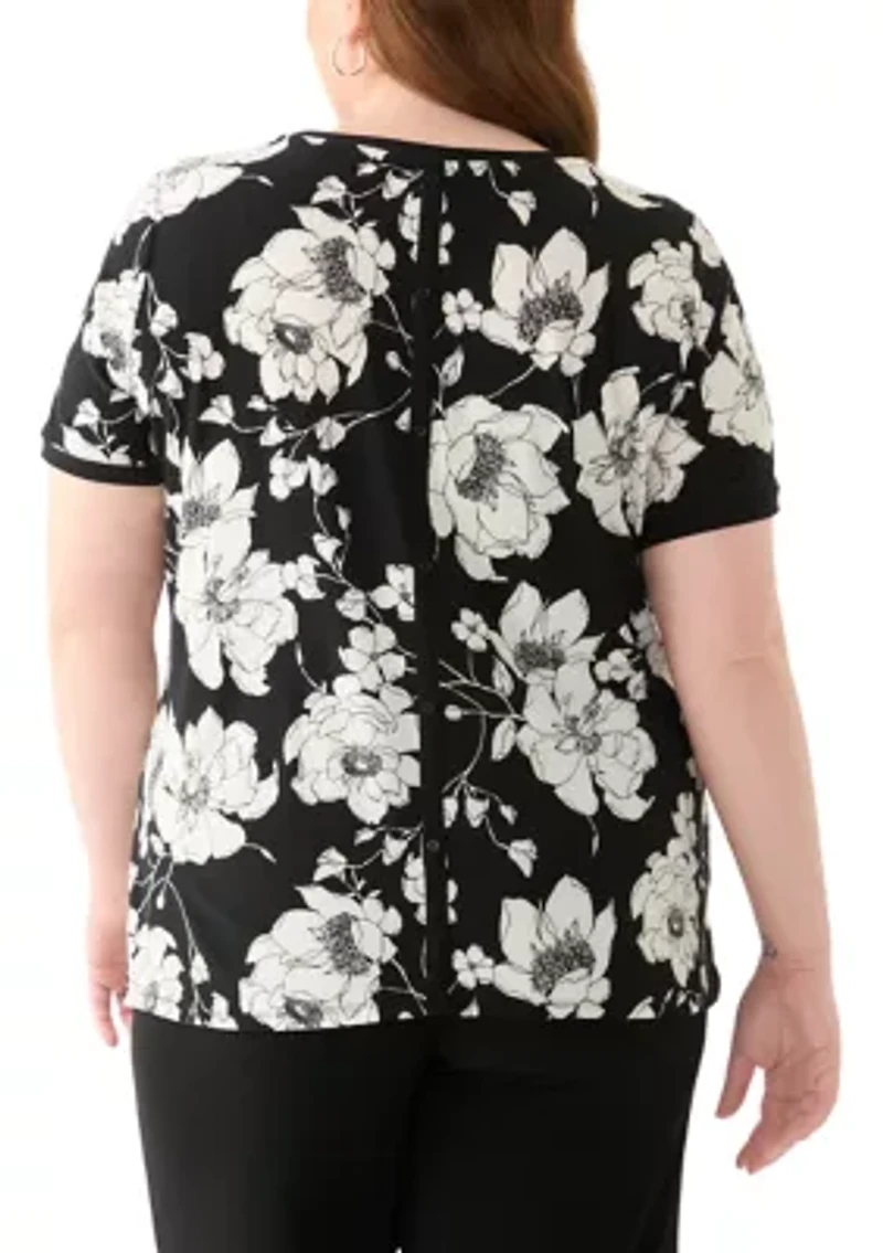 Plus Printed Short Sleeve T-Shirt