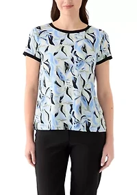 Petite Button Back Top