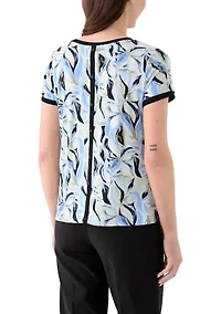 Petite Button Back Top