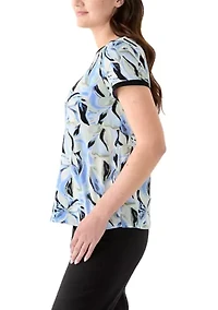 Petite Button Back Top