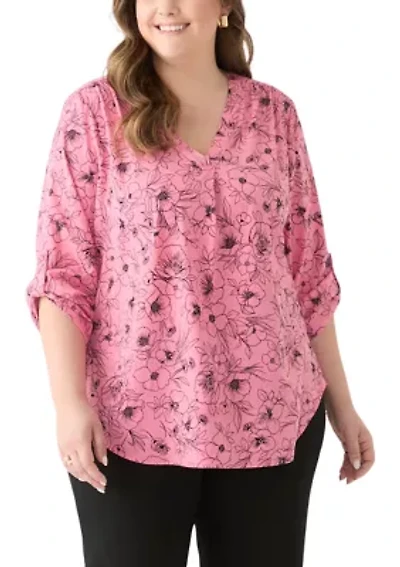Plus Printed Tunic