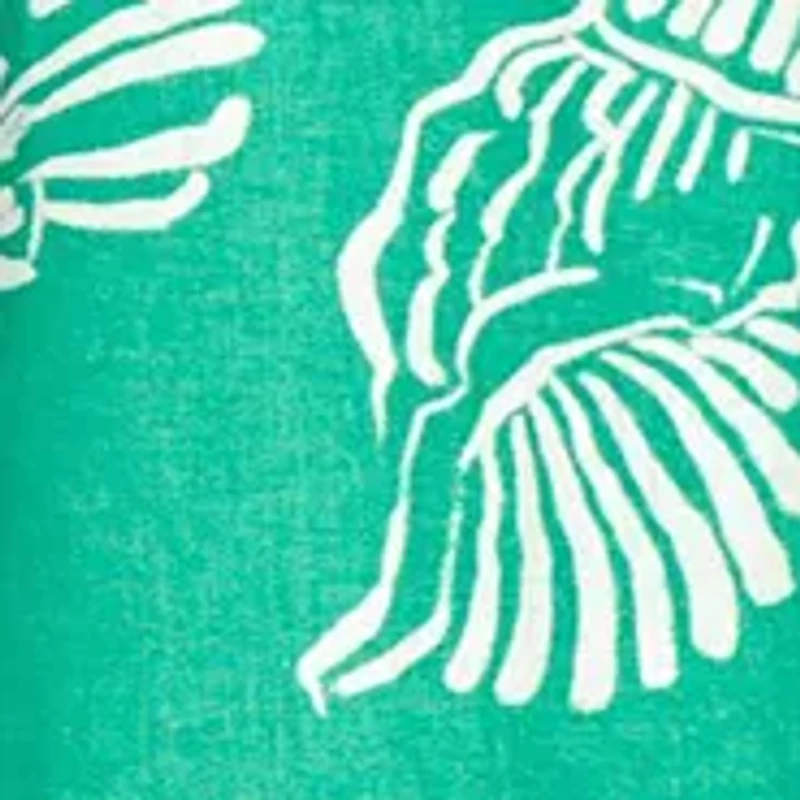 Petite Gina V-Neck Sleeveless Woven Printed Trapeze Dress