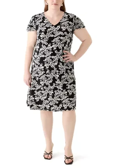 Plus Flutter Sleeve Knit Dress