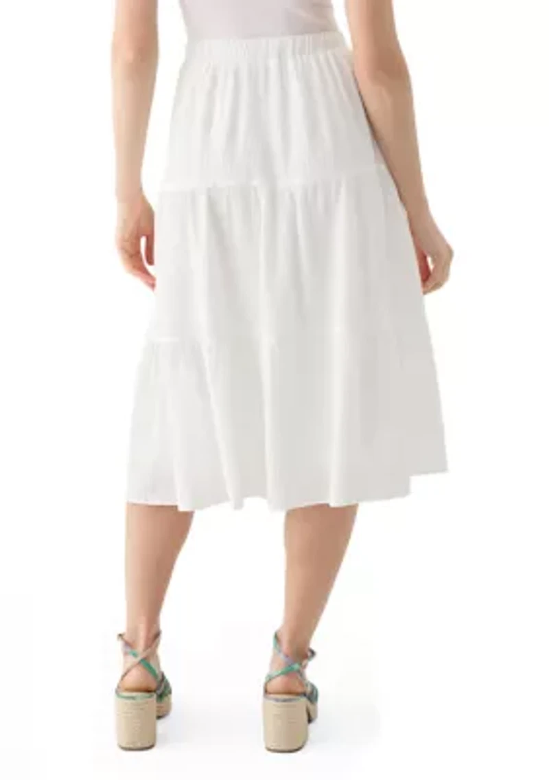 Petite Pull On Tiered Skirt