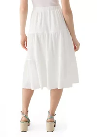Petite Pull On Tiered Skirt