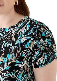 Plus Printed Blouse