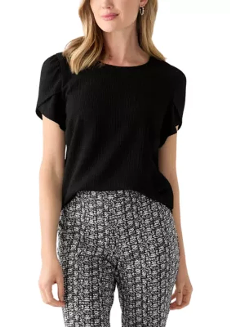 Petite Tulip Sleeve Blouse
