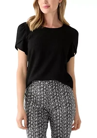 Petite Tulip Sleeve Blouse