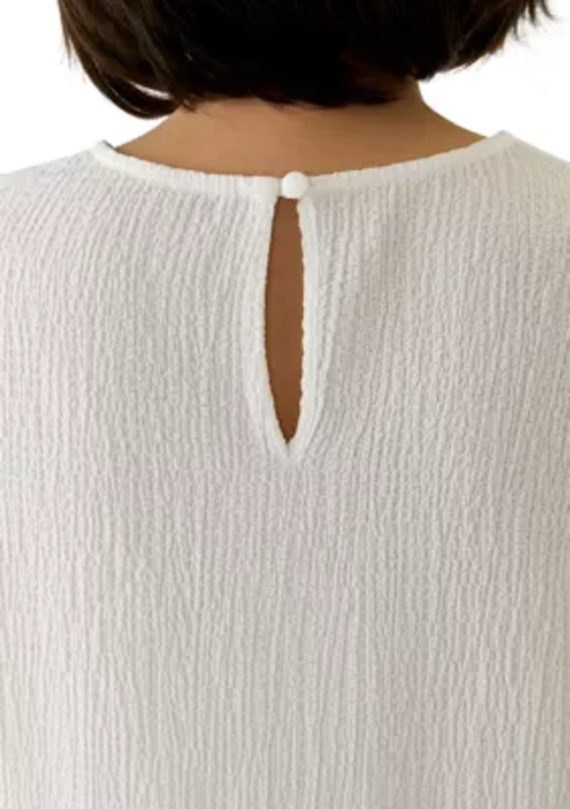 Petite Bubble Texture T-Shirt