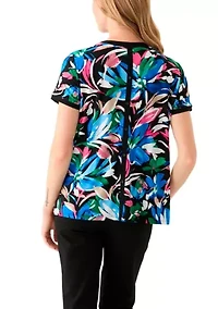 Petite Short Sleeve Printed T-Shirt