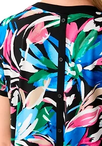 Petite Short Sleeve Printed T-Shirt
