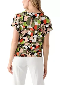 Petite Dolman Sleeve Banded Hem Top