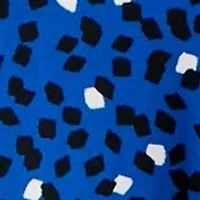 Petite Pull On Wide Leg Printed Pants