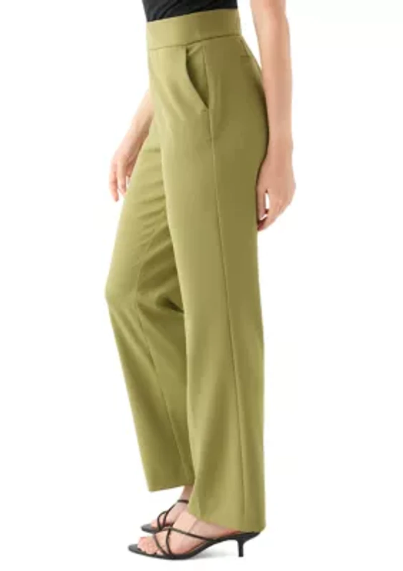 Petite Pull On Crepe Trousers