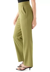 Petite Pull On Crepe Trousers