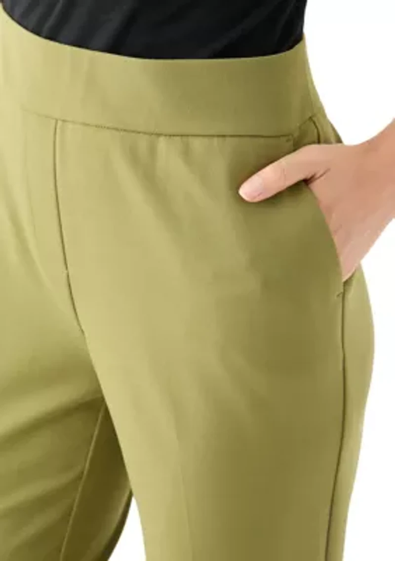Petite Pull On Crepe Trousers