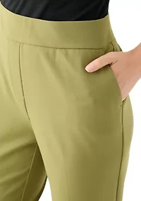 Petite Pull On Crepe Trousers