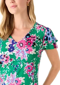 Petite Printed Mini Dress