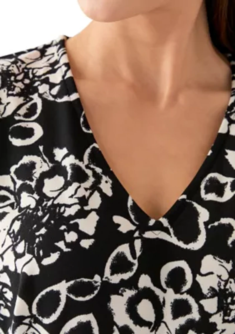 Women's Printed Cap Sleeve Jumpsuit