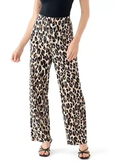 Petite Pull On Wide Leg Pants