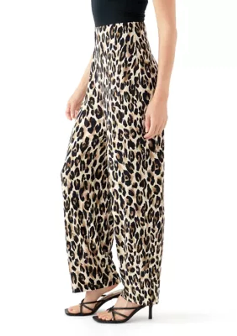 Petite Pull On Wide Leg Pants