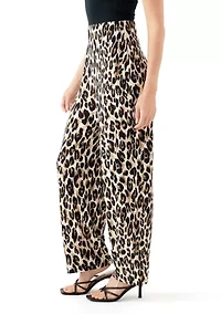 Petite Pull On Wide Leg Pants
