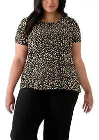 Plus Printed Sharkbite Tunic