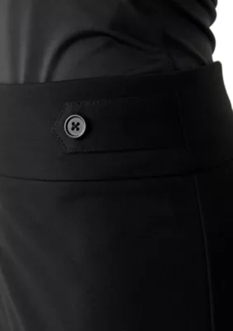 Petite Side Tab Compression Trousers