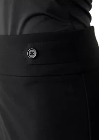 Petite Side Tab Compression Trousers